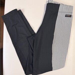 Kerrits Black & White Houndstooth Knee Patch Tights